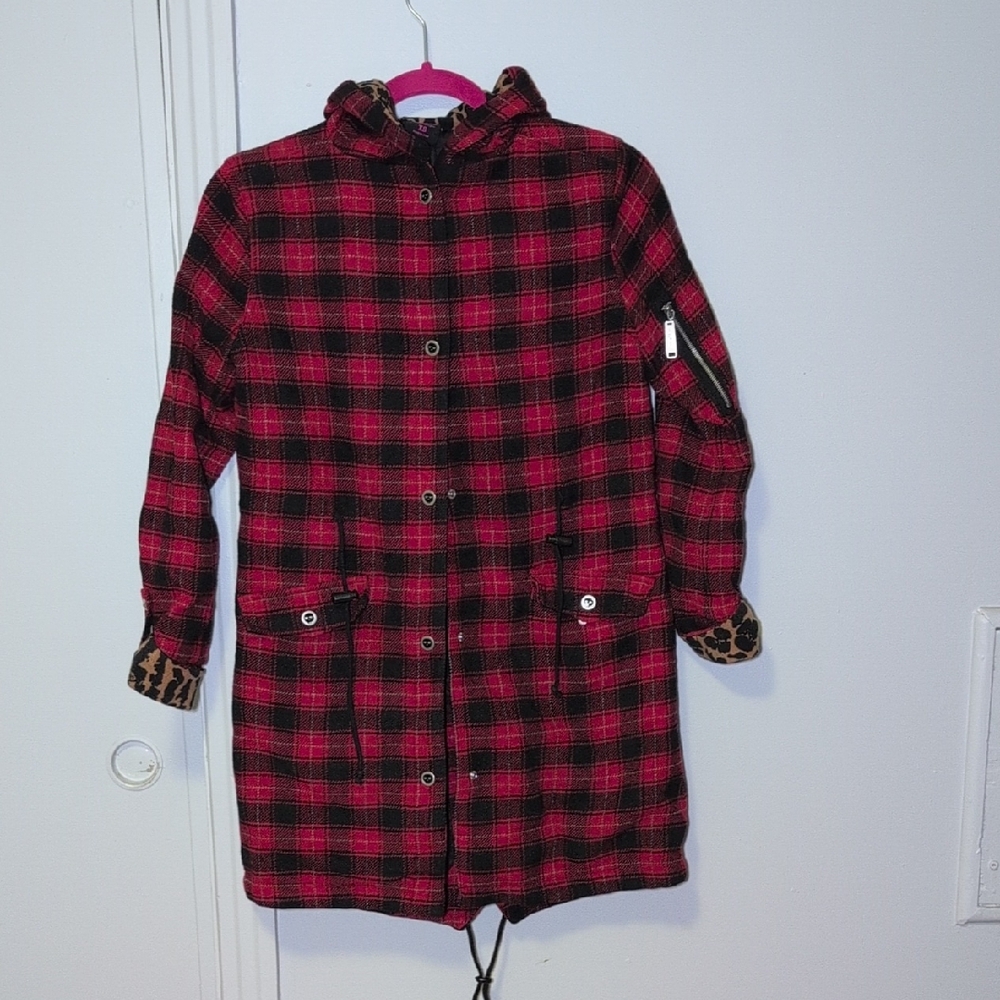 🧨3/110$🧨 Avril Lavigne Plaid Red and Black Jacket